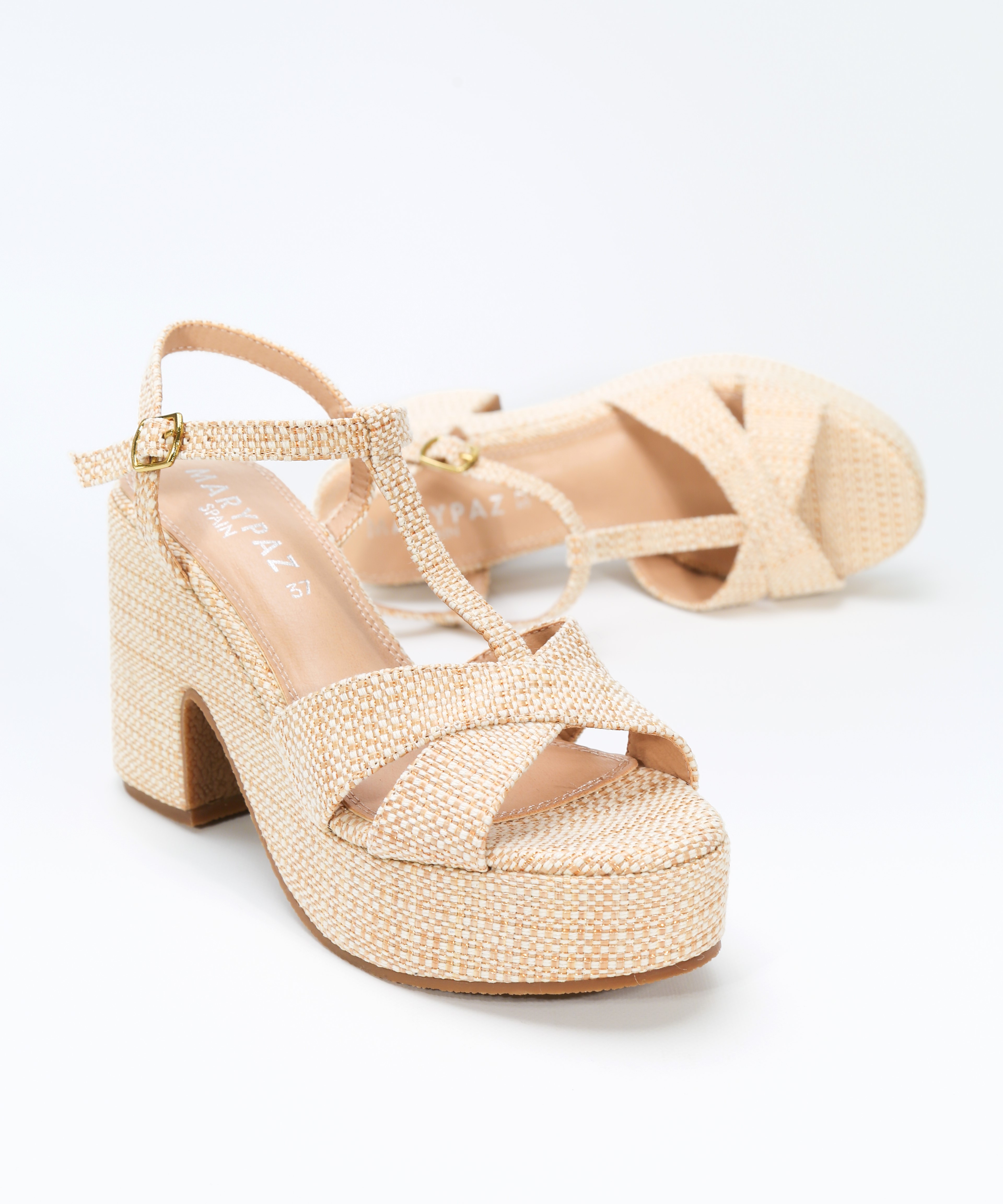 Sandalias plataforma tira en T image number null